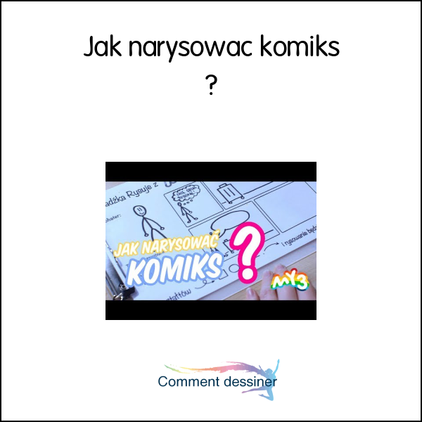 Jak narysować komiks